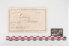 Etikett zu Bronzebesatzknöpfchen (NHMW-PRAE-025435)